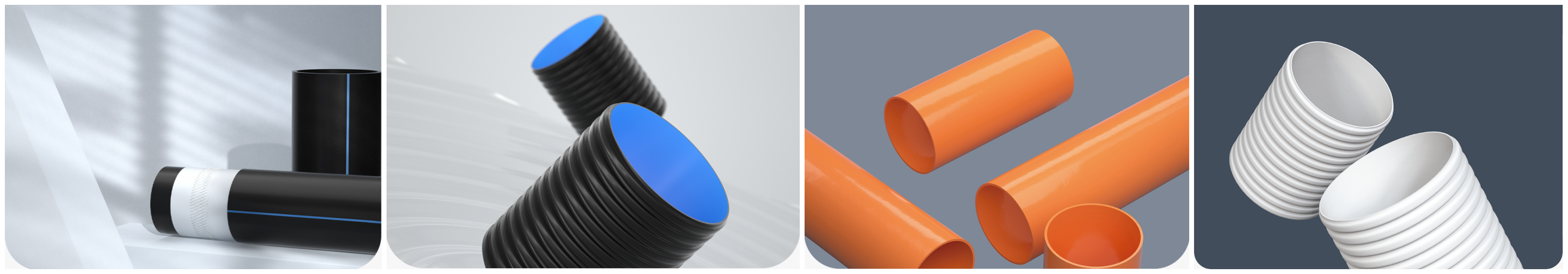 ERA PE Solid Wall Communication Pipes and ERA PVC Communication Corrugated Pipes Tuberías de comunicación de pared sólida ERA PE y tuberías corrugadas de comunicación ERA PVC