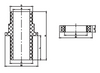 CONECTOR DE TANQUE CPVC CTS