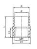 Adaptador hembra SCH40