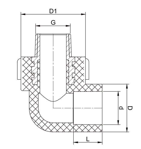 CODO DE ROSCA MACHO DE PE DE SOLDADURA A TOPE DE HDPE