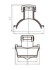 SILLA DE TAPÓN DE ELECTROFUSIÓN DE HDPE