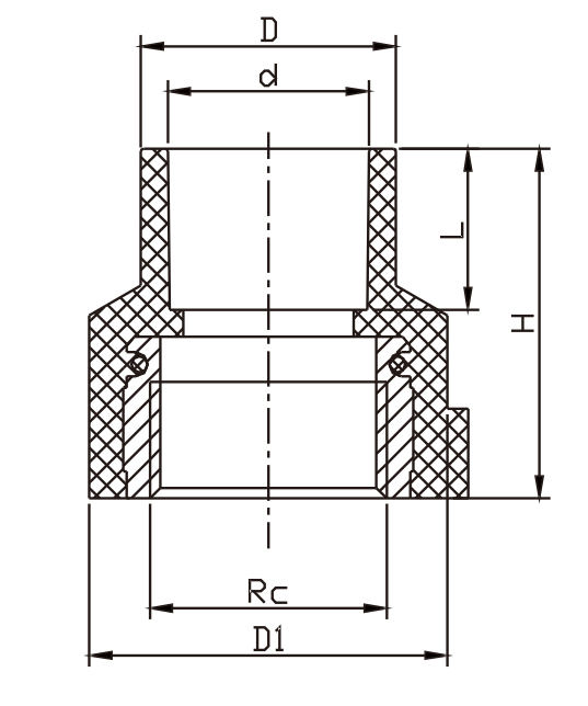 ADAPTADOR DE ROSCA HEMBRA DE LATON CPVC CTS II