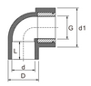 ADAPTADOR CODO 90 CON INSERTO DE LATON