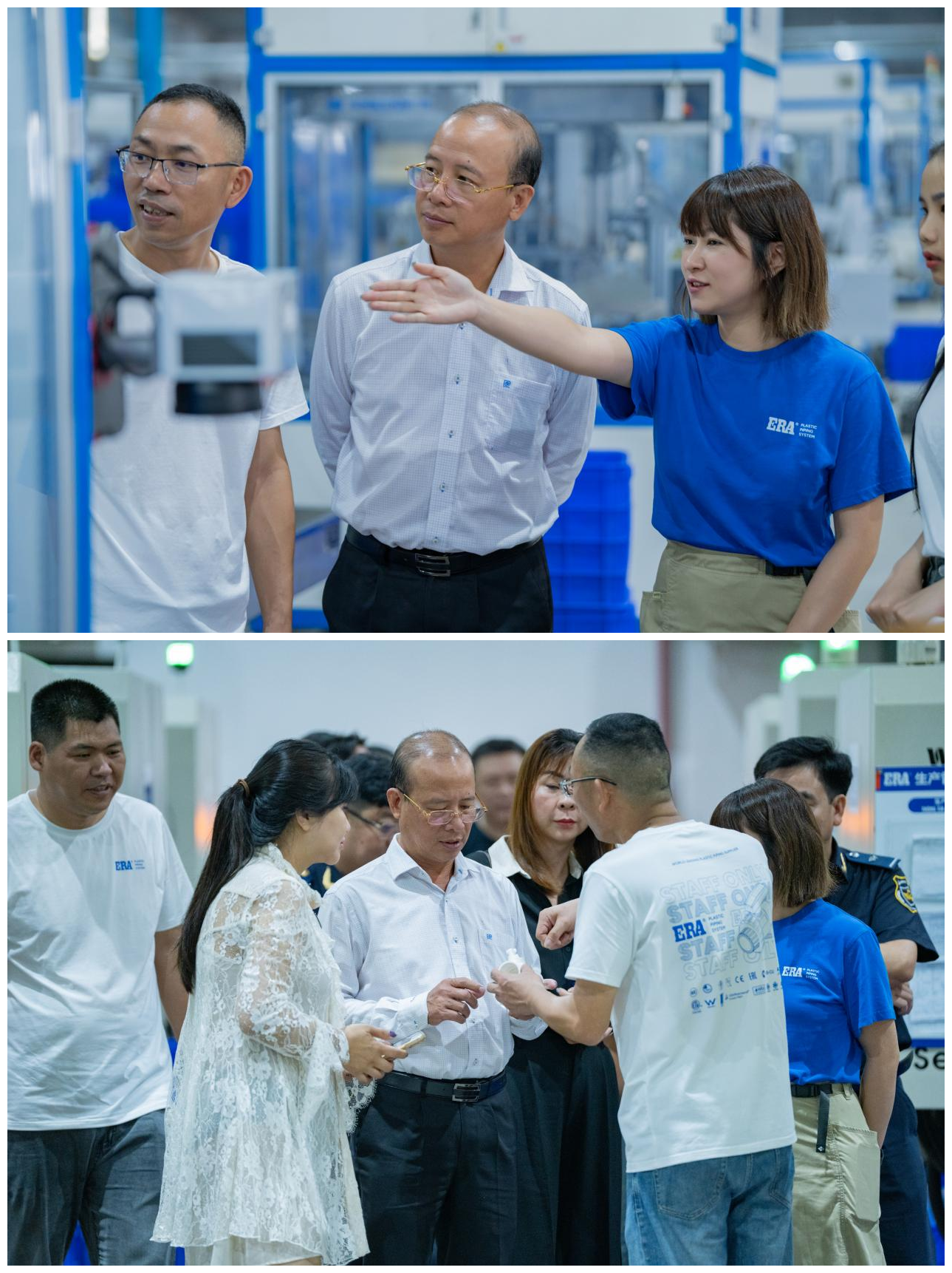 Visite el taller inteligente, el centro de pruebas e I+D, la sala de exposición de productos, etc.