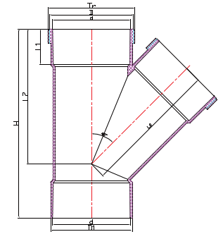 AUDIT010 UNIÓN DE 45° H/H