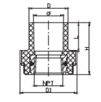 ADAPTADOR MACHO PVC SCH80 CON LATON
