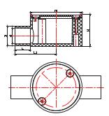 CAJA DE CONDUCTOS DE 2 VÍAS