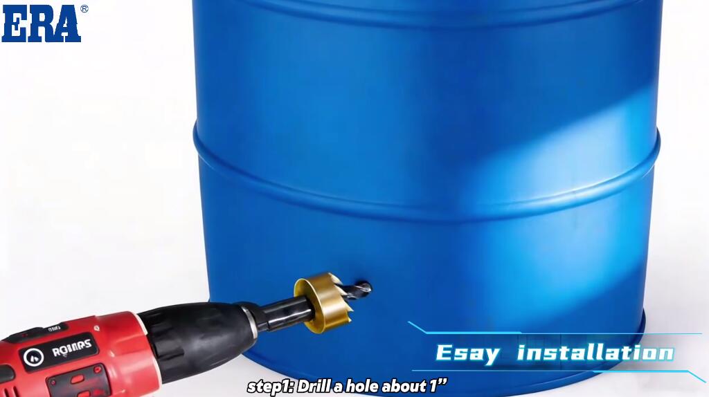 Paso 1 Taladre un agujero de aproximadamente 1