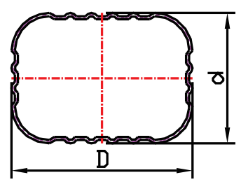 TUBO RECTÁNGULO RWGA006