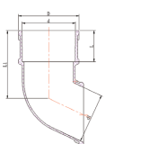 RGUK015 ZAPATO DE BAJADA LÍNEA REDONDA