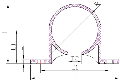 AUDIP04 Sillín de abrazadera para tubo
