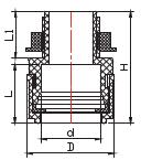 PRENSAESTOPAS DE CONDUCTO CORRUGADO 