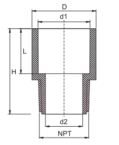 Adaptador macho PVC SCH40