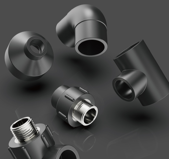 Tubos y accesorios de fusión de enchufes HDPE
