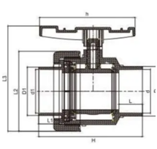 Ⅱ VÁLVULA DE BOLA DE UNIÓN SIMPLE (2)