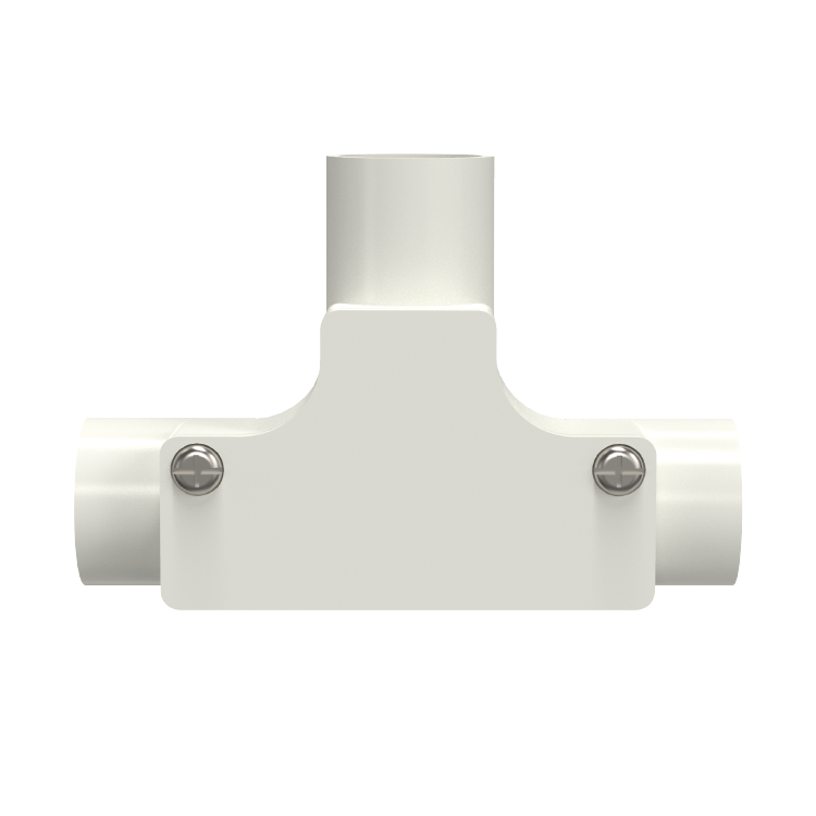 Tee de inspección eléctrica aislante de PVC-U