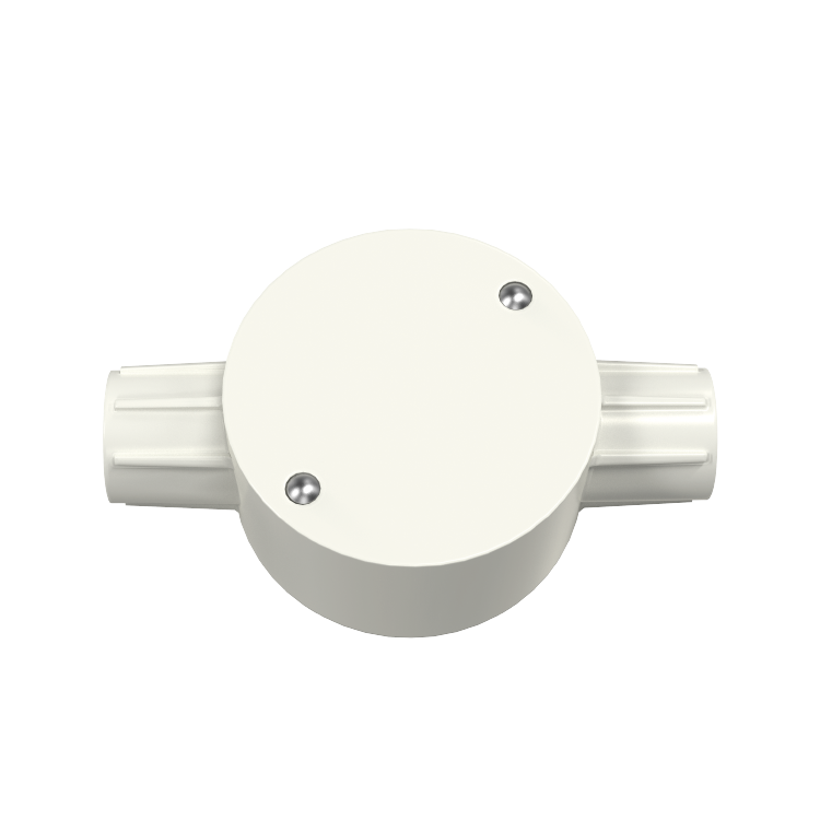 Caja circular bidireccional eléctrica aislante de PVC-U
