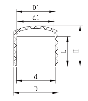 LAUS016 TAPÓN EXTREMO TIPO L