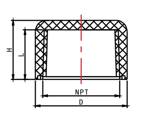 Conector hembra PVC SCH40