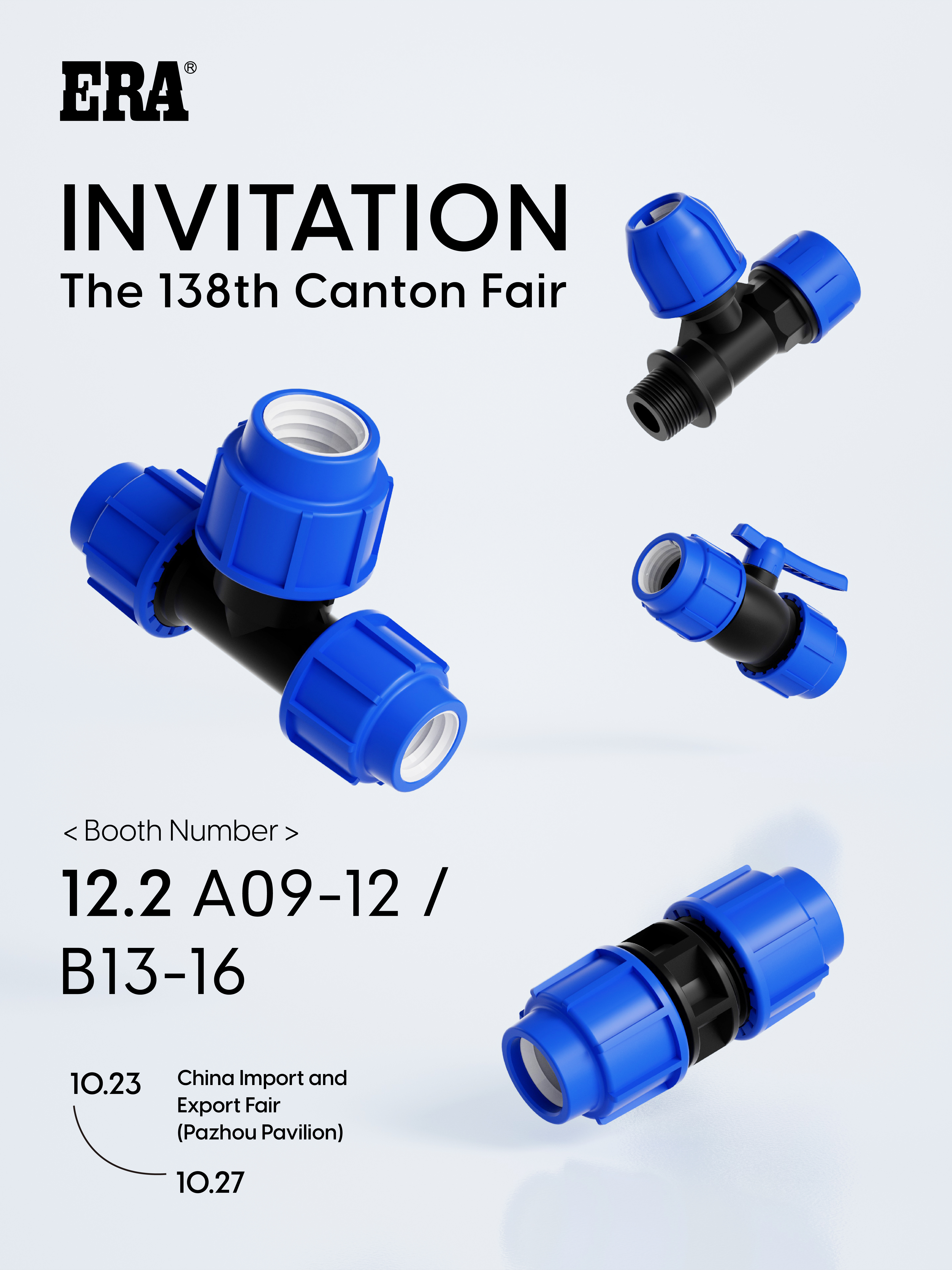 Accesorios de compresión de PP