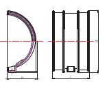 RGUK013 SOPORTE DE UNIÓN DE CANAL REDONDO