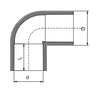 PVC SCH40 Codo de 90 grados