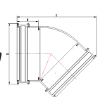 RGUK014 BAJADA LÍNEA REDONDA CURVA 45°