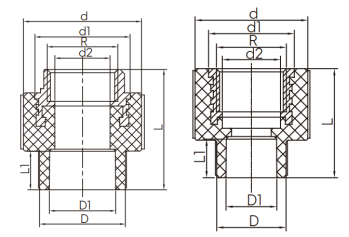 Casquillo Rosca Hembra Tipo S