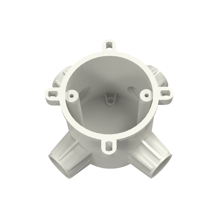 Anillo de extensión eléctrico de cuatro vías aislante de PVC-U