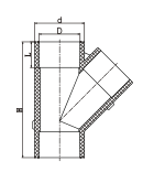 TEE SEGURADA PVC PN10