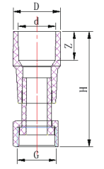 CONECTOR GRIFO PRESIÓN PVC PN10