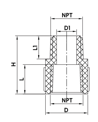 ACOPLAMIENTO PVC SCH40 FIP X FIP