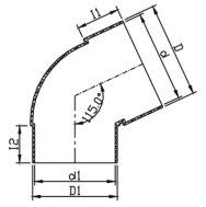 RWGA012 CODO DE 65°
