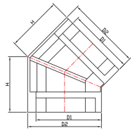 RWGA008-2 ESQUINA EXTERIOR 135°