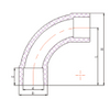 PVC PN16 Curvas de 90° 