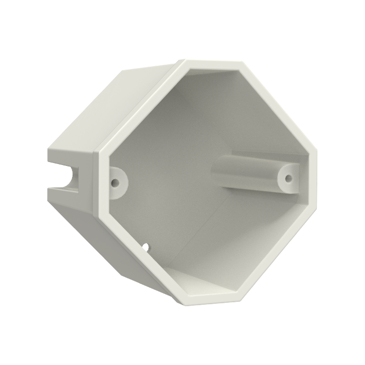 Caja de salida octagonal eléctrica aislante de PVC-U