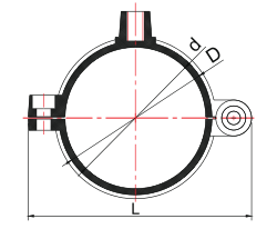 ABRAZADERA PARA TUBO PVC PN10