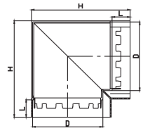 CONECTOR ANGULAR DERECHO