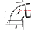 PVC ASTM D2665 CODO de 90° (pesado)