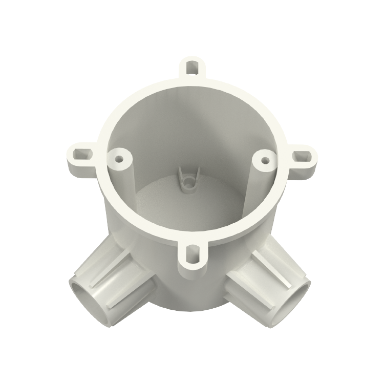 Anillo de extensión de ángulo eléctrico aislante de PVC-U