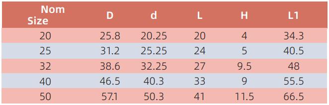 AED008 ADAPTADOR DE CONDUCTO CON LOCKRING-LISO A ROSCADO