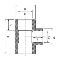 T REDUCTORA PVC PN10