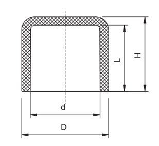 Tapón final de PVC SCH40
