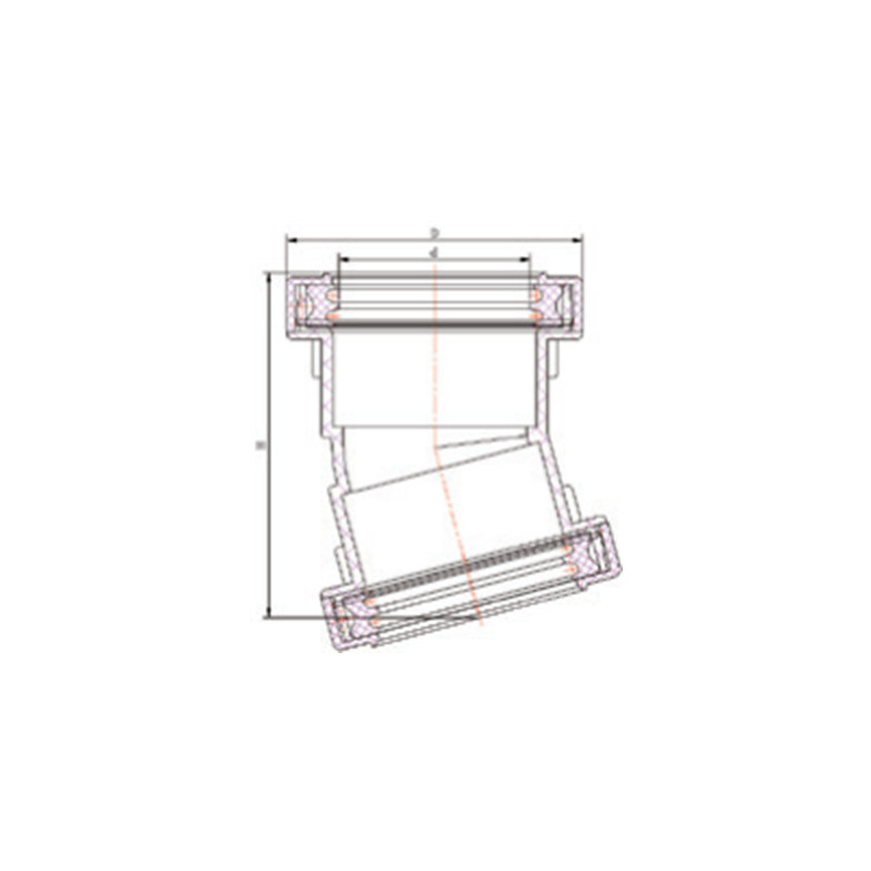 CURVA DEL CONECTOR DE PAN DE ALETA FLEXI EXTENDIDA