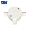 Caja circular eléctrica de tres vías aislante de PVC-U
