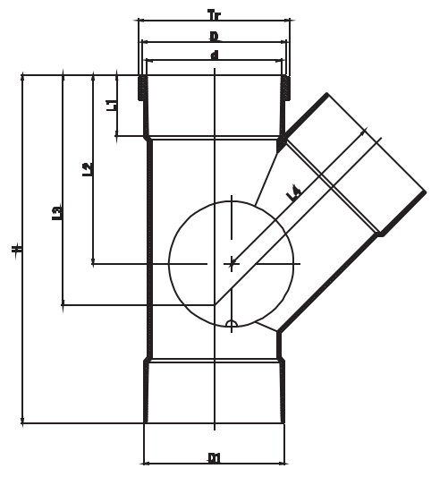 ENCUENTRO DE ACCESO LATERAL 45°DERECHO H/F
