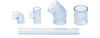 Accesorios de tubería de PVC-U transparente