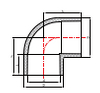 PVC PN16 Codo de 90 grados