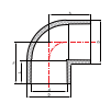PVC PN16 Codo de 90 grados
