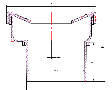 Cuello redondo desplazado 20'